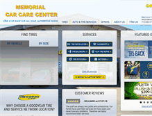 Tablet Screenshot of memorialcarcare.com